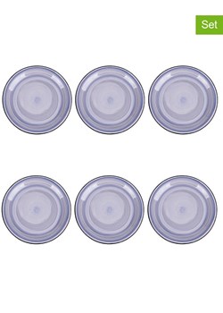 Villa d´Este Talerze śniadaniowe (6 szt.) "Toni" w kolorze niebieskim - Ø 19 cm ze sklepu Limango Polska w kategorii Naczynia - zdjęcie 188581404