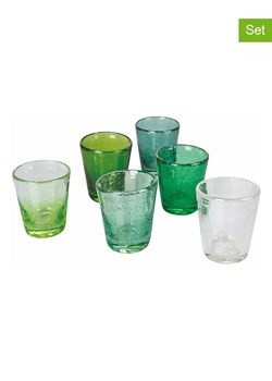Villa d´Este Szklanki (6 szt.) "Cancun" w kolorze zielonym - 300 ml ze sklepu Limango Polska w kategorii Naczynia - zdjęcie 188581881