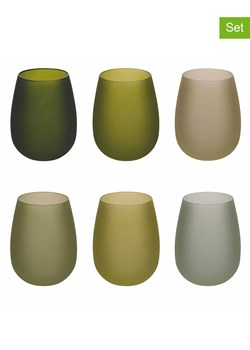 Villa d´Este Szklanki (6 szt.) "Happy Hour" w kolorze zielonym - 600 ml ze sklepu Limango Polska w kategorii Naczynia - zdjęcie 188581992