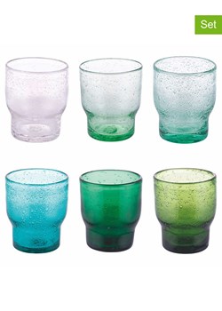 Villa d´Este Szklanki (6 szt.) "Unico" w kolorze zielono-niebieskim - 325 ml ze sklepu Limango Polska w kategorii Naczynia - zdjęcie 188582012