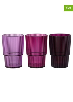 Villa d´Este Szklanki (12 szt.) "Unico" w kolorze różowo-fioletowo-jasnoróżowym - 420 ml ze sklepu Limango Polska w kategorii Naczynia - zdjęcie 188582132