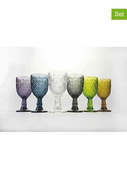 Villa d´Este Kieliszki (6 szt.) "Marrakech" w różnych kolorach do wina - 280 ml ze sklepu Limango Polska w kategorii Naczynia - zdjęcie 188582154