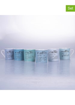 Villa d´Este Filiżanki (6 szt.) w kolorze niebiesko-zielonym do espresso - 90 ml ze sklepu Limango Polska w kategorii Dzbanki i zaparzacze - zdjęcie 188582474