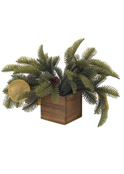 Villa d´Este Sztuczny kwiat w kolorze zielono-brązowym - wys. 16 cm ze sklepu Limango Polska w kategorii Doniczki i osłonki - zdjęcie 188582873