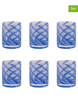 Villa d´Este Szklanki (6 szt.) "Vertigo" w kolorze niebieskim - 340 ml ze sklepu Limango Polska w kategorii Naczynia - zdjęcie 188582960