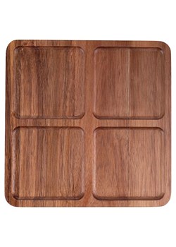 Villa d´Este Taca "Woody" w kolorze brązowym - 25 x 25 cm ze sklepu Limango Polska w kategorii Misy i tace dekoracyjne - zdjęcie 188583044