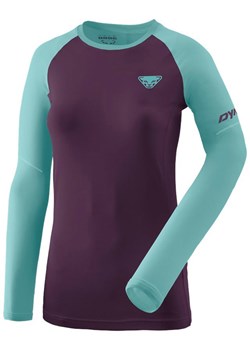 DYNAFIT Koszulka funkcyjna "ALPINE PRO" w kolorze fioletowo-turkusowym ze sklepu Limango Polska w kategorii Bluzki damskie - zdjęcie 188583090