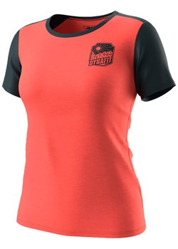DYNAFIT Koszulka funkcyjna "TRANSALPER LIGHT" w kolorze pomarańczowo-czarnym ze sklepu Limango Polska w kategorii Bluzki damskie - zdjęcie 188583094