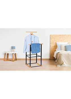 IDOMYA Essentials Wieszak w kolorze czarnym na ubrania - 49 x 110 x 40 cm ze sklepu Limango Polska w kategorii Szafy - zdjęcie 188583264