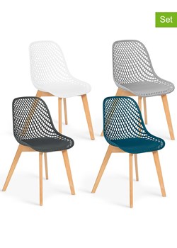 IDOMYA Factory Krzesła (4 szt.) w różnych kolorach - 46 x 86 x 56 cm ze sklepu Limango Polska w kategorii Meble - zdjęcie 188583562