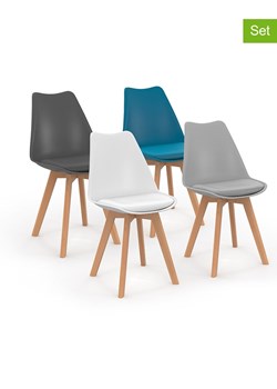 IDOMYA Factory Krzesła (4 szt.) w różnych kolorach - 46 x 79,5 x 51 cm ze sklepu Limango Polska w kategorii Meble - zdjęcie 188583752