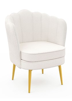 IDOMYA Factory Fotel "Arielle" w kolorze białym - 64 x 76 x 59 cm ze sklepu Limango Polska w kategorii Pufy i siedziska - zdjęcie 188583971