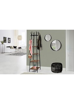 IDOMYA Essentials Wieszak "Elize" w kolorze jasnobrązowo-czarnym - 40 x 170 x 40 cm ze sklepu Limango Polska w kategorii Szafy - zdjęcie 188584742