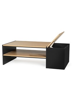 IDOMYA Essentials Ława "Zoé" w kolorze jasnobrązowo-czarnym - 110 x 36 x 60 cm ze sklepu Limango Polska w kategorii Stoliki kawowe - zdjęcie 188584803