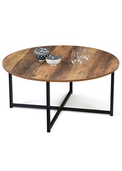 IDOMYA Factory Ława "Eliza" w kolorze brązowym - wys. 40 x Ø 80 cm ze sklepu Limango Polska w kategorii Stoliki kawowe - zdjęcie 188584820