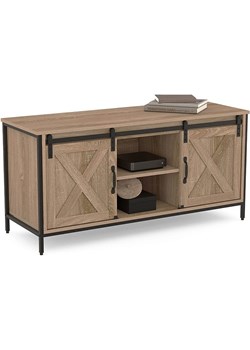 IDOMYA Essentials Szafka RTV "Cheyenne" w kolorze jasnobrązowym - 113 x 50 x 40 cm ze sklepu Limango Polska w kategorii Meble - zdjęcie 188584924