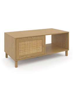 IDOMYA Essentials Ława "Erin" w kolorze jasnobrązowym - 100 x 42 x 50 cm ze sklepu Limango Polska w kategorii Stoliki kawowe - zdjęcie 188584972