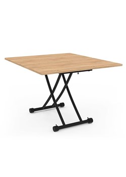 IDOMYA Factory Stół składany "Tribeca" w kolorze jasnobrązowo-czarnym - 100 x 75 x 54 cm ze sklepu Limango Polska w kategorii Stoliki kawowe - zdjęcie 188584982