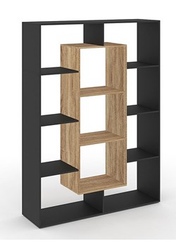IDOMYA Essentials Regał w kolorze jasnobrązowo-czarnym na książki - 90 x 143 x 30 cm ze sklepu Limango Polska w kategorii Regały i witryny - zdjęcie 188585120