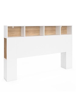 IDOMYA Essentials Zagłówek łóżka "Léo" w kolorze biało-jasnobrązowym - 165 x 105 x 20 cm ze sklepu Limango Polska w kategorii Łóżka i materace - zdjęcie 188585373