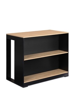 IDOMYA Factory Stół "Nino" w kolorze czarno-jasnobrązowym do jadalni - 113 x 90 x 60 cm ze sklepu Limango Polska w kategorii Stoliki kawowe - zdjęcie 188585594