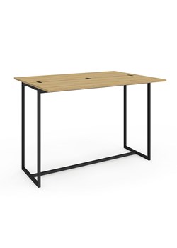 IDOMYA Factory Stół "Memphis" w kolorze beżowo-czarnym do jadalni - 110 x 75 x 40 cm ze sklepu Limango Polska w kategorii Stoliki kawowe - zdjęcie 188585703