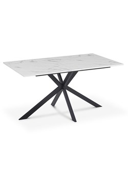 IDOMYA Essentials Stół "Glam" w kolorze biało-czarnym do jadalni - 160 x 76,5 cm ze sklepu Limango Polska w kategorii Stoliki kawowe - zdjęcie 188585743