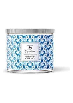 Woodbridge Świeca zapachowa "White Linen &amp; Sea Salt" - 410 g ze sklepu Limango Polska w kategorii Świece i dyfuzory - zdjęcie 188586420