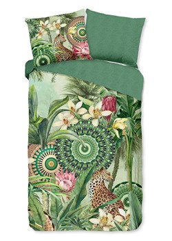 Hip Komplet pościeli satynowej "Abhita" w kolorze zielonym ze sklepu Limango Polska w kategorii Pościele - zdjęcie 188591241
