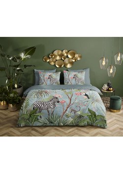 Descanso Komplet pościeli satynowej "Yasmin" w kolorze błękitnym ze sklepu Limango Polska w kategorii Pościele - zdjęcie 188591364