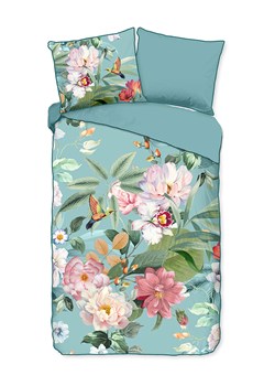 Descanso Komplet pościeli satynowej "Fungi" w kolorze błękitnym ze wzorem ze sklepu Limango Polska w kategorii Pościele - zdjęcie 188591371