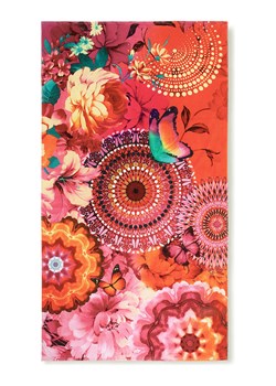 Hip Ręcznik plażowy "Ziva" w kolorze pomarańczowo-jasnoróżowym ze sklepu Limango Polska w kategorii Ręczniki - zdjęcie 188591493