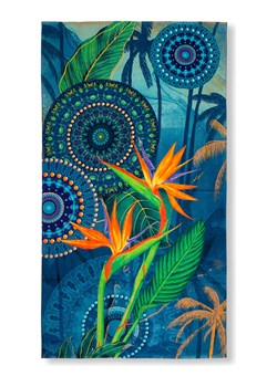 Hip Ręcznik plażowy "Novia" w kolorze niebieskim ze sklepu Limango Polska w kategorii Ręczniki - zdjęcie 188591504