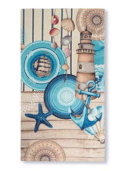 Hip Ręcznik plażowy "Aldiana" w kolorze beżowo-miętowym ze sklepu Limango Polska w kategorii Ręczniki - zdjęcie 188591514