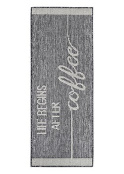 Hanse Home Chodnik kuchenny "Life Begins After Coffee" w kolorze szaro-kremowym ze sklepu Limango Polska w kategorii Dywany - zdjęcie 188591784