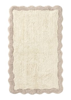 Ellos Home Dywanik łazienkowy "Scallop" w kolorze beżowo-kremowym ze sklepu Limango Polska w kategorii Akcesoria łazienkowe - zdjęcie 188594912