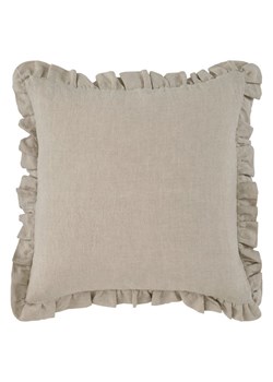 Ellos Home Lniana poszewka "Candice" w kolorze beżowym na poduszkę ze sklepu Limango Polska w kategorii Poduszki dekoracyjne - zdjęcie 188595362
