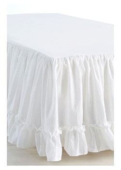 Ellos Home Falbana "Juliette" w kolorze białym na łóżko ze sklepu Limango Polska w kategorii Prześcieradła - zdjęcie 188595530