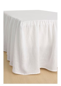 Ellos Home Lniana falbana "Candice" w kolorze białym na łóżko ze sklepu Limango Polska w kategorii Prześcieradła - zdjęcie 188595570