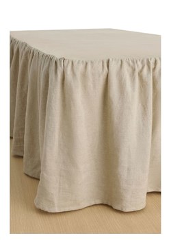 Ellos Home Lniana falbana "Candice" w kolorze kremowym na łóżko ze sklepu Limango Polska w kategorii Prześcieradła - zdjęcie 188595572