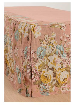 Ellos Home Lniana falbana "Candice" w kolorze jasnoróżowym na łóżko ze sklepu Limango Polska w kategorii Prześcieradła - zdjęcie 188595582