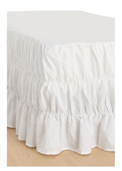 Ellos Home Falbana "Juliette" w kolorze białym na łóżko ze sklepu Limango Polska w kategorii Prześcieradła - zdjęcie 188595601