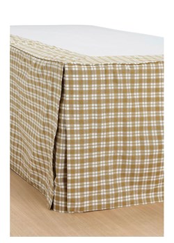 Ellos Home Falbana "Sonneli" w kolorze khaki na łóżko ze sklepu Limango Polska w kategorii Prześcieradła - zdjęcie 188595624