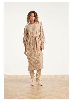 Smashed Lemon Sukienka dzianinowa w kolorze beżowym ze sklepu Limango Polska w kategorii Sukienki - zdjęcie 188601401
