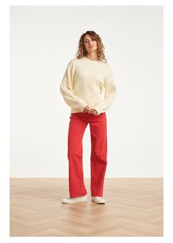 Smashed Lemon Dżinsy - Flared fit - w kolorze czerwonym ze sklepu Limango Polska w kategorii Jeansy damskie - zdjęcie 188601960