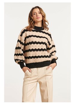 Smashed Lemon Sweter w kolorze beżowym ze sklepu Limango Polska w kategorii Swetry damskie - zdjęcie 188602132