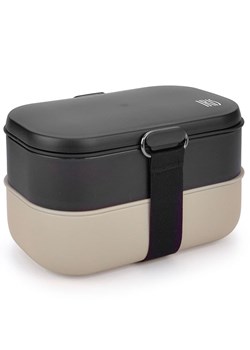 IRIS Barcelona Pojemnik termiczny w kolorze beżowo-czarnym na lunch - 18,6 x 11 x 11 cm ze sklepu Limango Polska w kategorii Pojemniki kuchenne - zdjęcie 188603430
