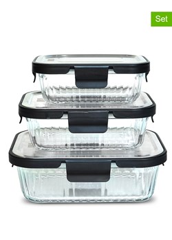 IRIS Pojemniki (3 szt.) w kolorze czarnym ze sklepu Limango Polska w kategorii Pojemniki kuchenne - zdjęcie 188603471