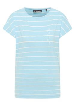 ELBSAND Koszulka "Selma" w kolorze błękitno-białym ze sklepu Limango Polska w kategorii Bluzki damskie - zdjęcie 188605541