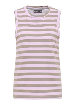ELBSAND Top "Meevis" w kolorze jasnoróżowo-szarobrązowym ze sklepu Limango Polska w kategorii Bluzki damskie - zdjęcie 188605561